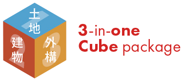 3-in-one cube package